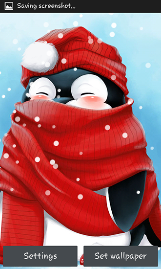 Ladda ner Winter penguin - gratis live wallpaper för Android på skrivbordet.