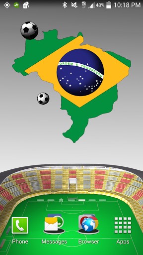 Ladda ner Brazil: World cup - gratis live wallpaper för Android på skrivbordet.