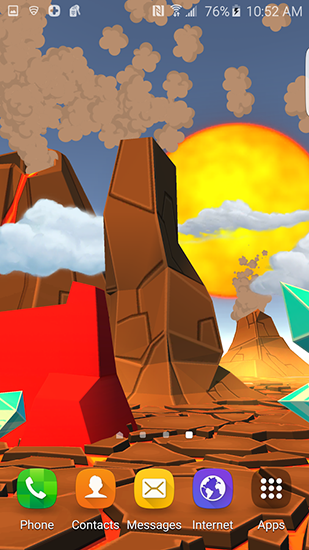 Cartoon volcano 3D