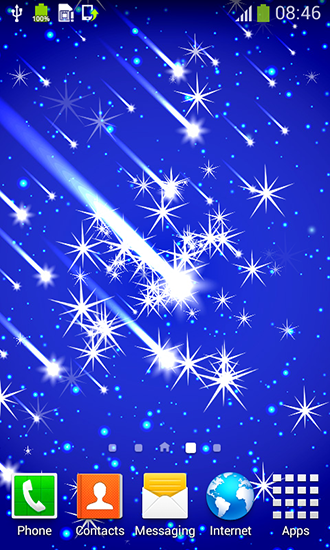 Meteor shower by Live wallpapers free