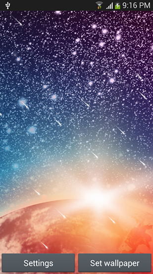 Meteor shower by Top live wallpapers hq