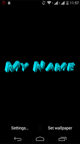 My name 3D