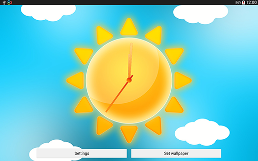 Sunny weather clock