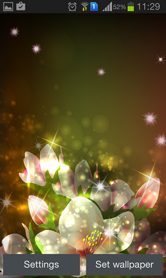 Glowing flowers by Creative factory wallpapers