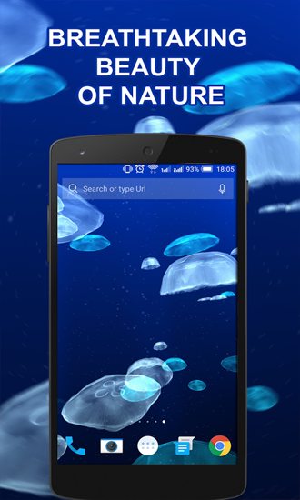 Ladda ner Jellyfishes - gratis live wallpaper för Android på skrivbordet.