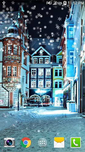 Snowy night by Live wallpaper HD