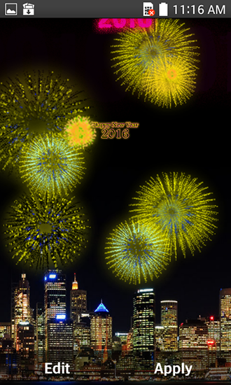 New Year fireworks 2016