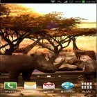 Förutom levande bakgrundsbild till Android Waterfall ström, ladda ner gratis live wallpaper APK Africa 3D andra.