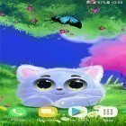 Förutom levande bakgrundsbild till Android Flatland ström, ladda ner gratis live wallpaper APK Animated cat andra.
