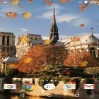 Förutom levande bakgrundsbild till Android Snow white in winter ström, ladda ner gratis live wallpaper APK Autumn in Paris andra.