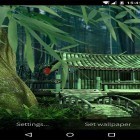 Förutom levande bakgrundsbild till Android Red lips ström, ladda ner gratis live wallpaper APK Bamboo house 3D andra.