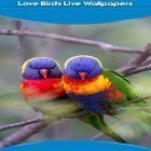 Förutom levande bakgrundsbild till Android Love: Zipper ström, ladda ner gratis live wallpaper APK Birds in love andra.