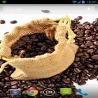 Förutom levande bakgrundsbild till Android Volcano 3D ström, ladda ner gratis live wallpaper APK Coffee andra.