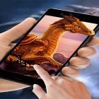 Förutom levande bakgrundsbild till Android Art alive 3D pro ström, ladda ner gratis live wallpaper APK Cryptic dragon andra.