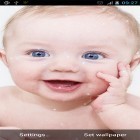 Förutom levande bakgrundsbild till Android Space colony ström, ladda ner gratis live wallpaper APK Cute baby andra.