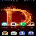 Förutom levande bakgrundsbild till Android X-men ström, ladda ner gratis live wallpaper APK Fire letter 3D andra.