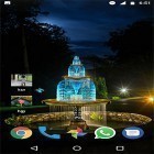 Förutom levande bakgrundsbild till Android Mini dino ström, ladda ner gratis live wallpaper APK Fountain 3D andra.