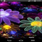 Förutom levande bakgrundsbild till Android Trysma ström, ladda ner gratis live wallpaper APK Glowing flowers by My Live Wallpaper andra.