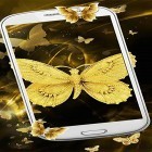 Förutom levande bakgrundsbild till Android Fantastic cube: Flora ström, ladda ner gratis live wallpaper APK Gold butterfly andra.