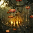 Förutom levande bakgrundsbild till Android Dancing skeleton ström, ladda ner gratis live wallpaper APK Halloween by FlipToDigital andra.