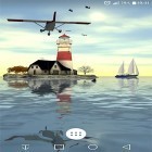 Förutom levande bakgrundsbild till Android Monster Dracul ström, ladda ner gratis live wallpaper APK Lighthouse 3D andra.