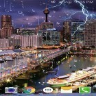 Förutom levande bakgrundsbild till Android Your city 3D ström, ladda ner gratis live wallpaper APK Lightning storm by live wallpaper HongKong andra.