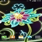 Förutom levande bakgrundsbild till Android Isra and Miraj ström, ladda ner gratis live wallpaper APK Neon flowers by Live Wallpapers 3D andra.