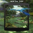 Förutom levande bakgrundsbild till Android Fantasy land ström, ladda ner gratis live wallpaper APK Rainforest 3D andra.