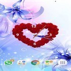 Förutom levande bakgrundsbild till Android Sweet Paris ström, ladda ner gratis live wallpaper APK Rose clock by Mobile Masti Zone andra.