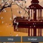Förutom levande bakgrundsbild till Android Water koi fish pond ström, ladda ner gratis live wallpaper APK Sakura garden andra.