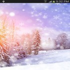 Förutom levande bakgrundsbild till Android Volcano 3D ström, ladda ner gratis live wallpaper APK Snowfall andra.