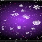 Förutom levande bakgrundsbild till Android Pink flowers ström, ladda ner gratis live wallpaper APK Snowflakes andra.