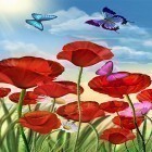 Förutom levande bakgrundsbild till Android Elf world ström, ladda ner gratis live wallpaper APK Summer: flowers and butterflies andra.