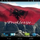 Förutom levande bakgrundsbild till Android Rotations ström, ladda ner gratis live wallpaper APK 3D flag of Albania andra.