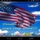 Förutom levande bakgrundsbild till Android Parrot ström, ladda ner gratis live wallpaper APK 3D US flag andra.