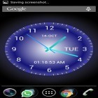 Förutom levande bakgrundsbild till Android Neon smoke ström, ladda ner gratis live wallpaper APK Analog clock andra.