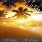 Förutom levande bakgrundsbild till Android Halloween 2015 ström, ladda ner gratis live wallpaper APK Beach sunset andra.