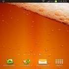 Förutom levande bakgrundsbild till Android Real rain ström, ladda ner gratis live wallpaper APK Beer & battery level andra.