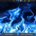 Förutom levande bakgrundsbild till Android Stars ström, ladda ner gratis live wallpaper APK Blue flame andra.