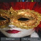 Förutom levande bakgrundsbild till Android Sakura gardens ström, ladda ner gratis live wallpaper APK Carnival mask andra.