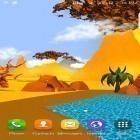 Förutom levande bakgrundsbild till Android Awesome ström, ladda ner gratis live wallpaper APK Cartoon desert 3D andra.