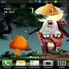 Förutom levande bakgrundsbild till Android Toon Town ström, ladda ner gratis live wallpaper APK Cat Halloween andra.