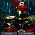 Förutom levande bakgrundsbild till Android Rose 3D ström, ladda ner gratis live wallpaper APK Champagne andra.