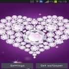 Förutom levande bakgrundsbild till Android Taj Mahal ström, ladda ner gratis live wallpaper APK Diamond hearts andra.