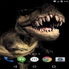 Förutom levande bakgrundsbild till Android Snow stars ström, ladda ner gratis live wallpaper APK Dino T-Rex 3D andra.