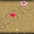 Förutom levande bakgrundsbild till Android Tropical beach ström, ladda ner gratis live wallpaper APK Draw in sand andra.