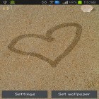 Förutom levande bakgrundsbild till Android Neon waterfalls ström, ladda ner gratis live wallpaper APK Draw on sand andra.