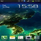 Förutom levande bakgrundsbild till Android Opus ström, ladda ner gratis live wallpaper APK Earth satellite andra.
