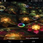Förutom levande bakgrundsbild till Android Romantic waterfall 3D ström, ladda ner gratis live wallpaper APK Fantasy flowers andra.