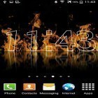 Förutom levande bakgrundsbild till Android Photosphere HD ström, ladda ner gratis live wallpaper APK Fire clock andra.
